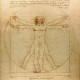 Człowiek witruwiański Leonarda da Vinci - Reprodukcja, obraz na płótnie