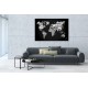 Mapa świata - abstrakcyjne obrazy na ścianę