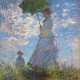 Claude Monet Umbrella, Kobieta z parasolem - Reprodukcja obrazu na płótnie