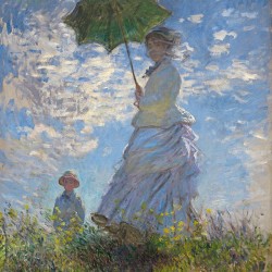 Claude Monet Umbrella - Reprodukcja obrazu na płótnie