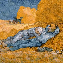 Południe, odpoczynek od pracy - Vincent van Gogh - Reprodukcja obrazu na płótnie