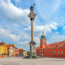 Plac zamkowy w Warszawie - obrazy z Warszawą