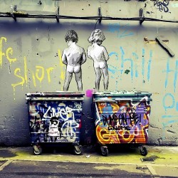 Banksy Life is Short - Nowoczesny obraz na płótnie, Plakat samoprzylepny, Tryptyk