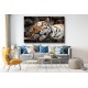 Śpiący tygrys, Obraz na płótnie, Plakat, Tryptyk