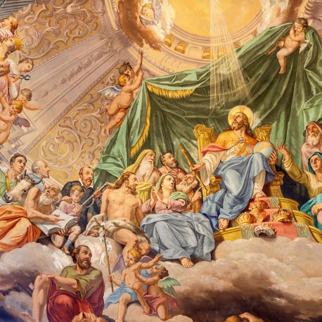 Chwała Chrystusa Króla, Fresk, Obraz religijny na płótnie, Plakat