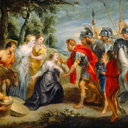 Spotkanie Dawida i Abigail - Peter Paul Rubens, Reprodukcja, Obraz na płótnie, Plakat