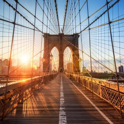 Brooklyn Bridge w Nowym Jorku - Nowoczesny obraz drukowany na płótnie