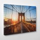 Brooklyn Bridge - nowoczesne obrazy drukowane na płótnie canvas