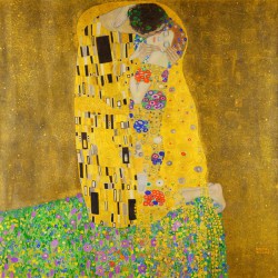 Pocałunek Gustav Klimt - Reprodukcja obrazu wydrukowana na płótnie