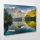 Alpejski krajobraz - Nowoczesny obraz wydrukowany na płótnie