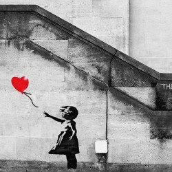 Banksy - Dziewczynka z balonem - Obraz na ścianę
