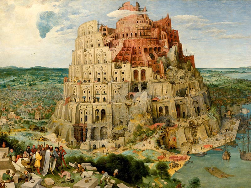 Reprodukcje obrazów - Wieża Babel Pietera Bruegla - obraz na płótnie